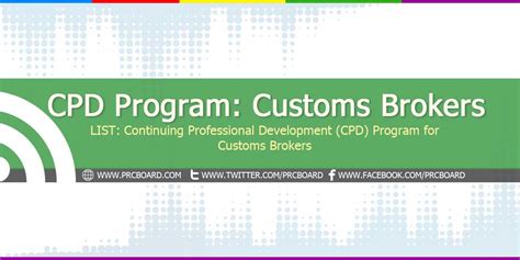 CPD Accredited Programs for Customs Brokers .